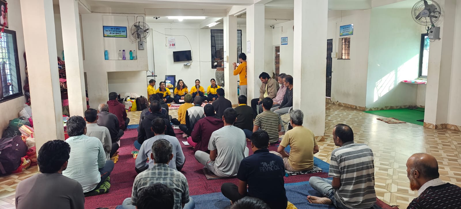 Group wellness activity at Vyakti Nirman